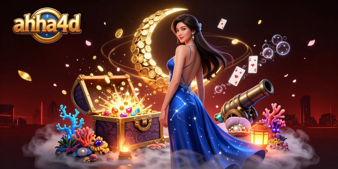 Engage with ahha4d casino, where gold coins burst from treasure chests in a dynamic scene