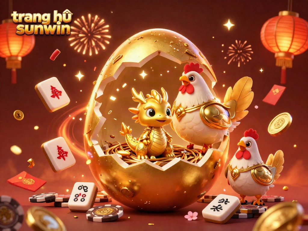 Experience winning thrills at trang chủ sunwin with a dazzling 3D dragon scene surrounded by colorful casino symbols.