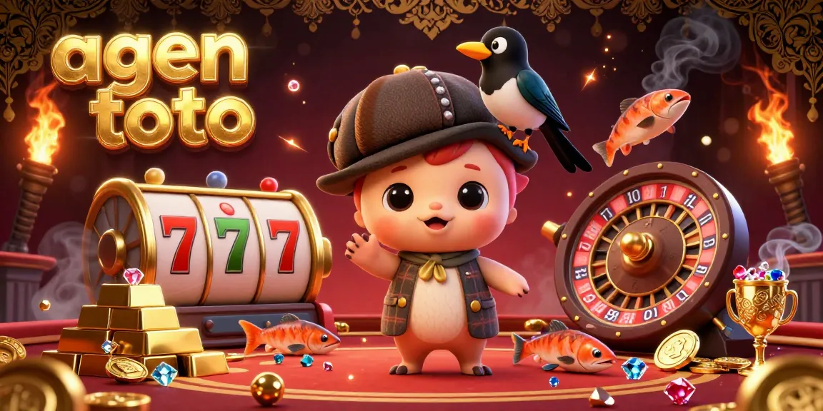 Engage with agen toto while uncovering luxurious casino treasures in this vibrant 3D illustration.