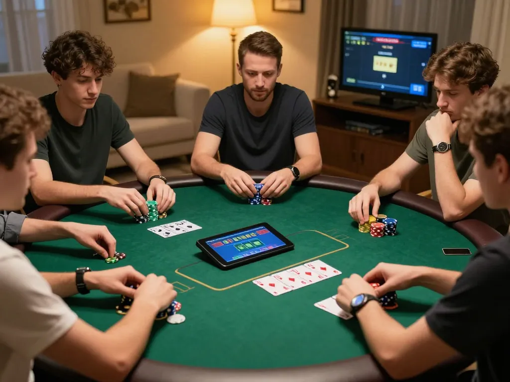 KADAL778 virtual poker game in action with players strategizing over colorful chips.