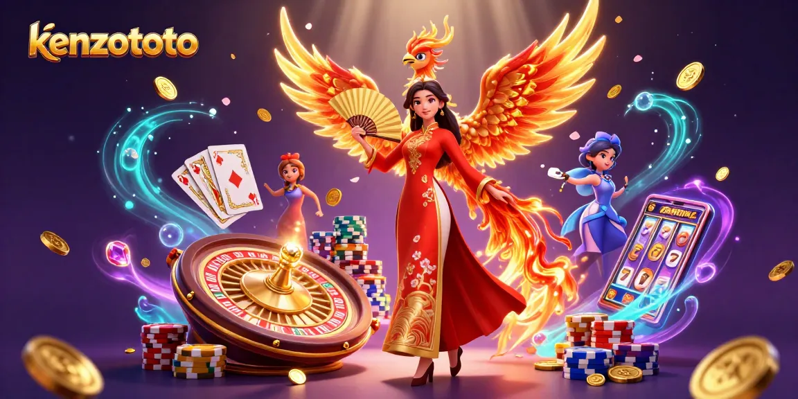 Experience thrilling gameplay at kenzototo with vibrant casino elements and a stunning atmosphere.