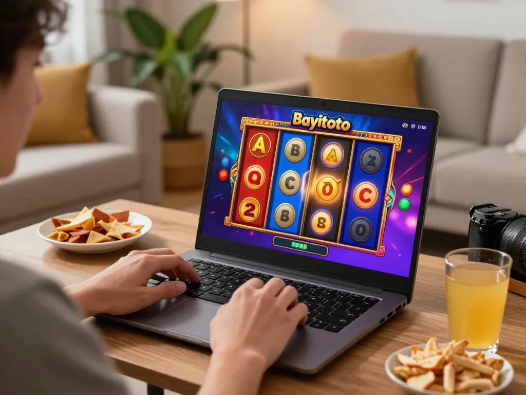 Engaging in online bayitoto slots for thrilling jackpot wins at home.