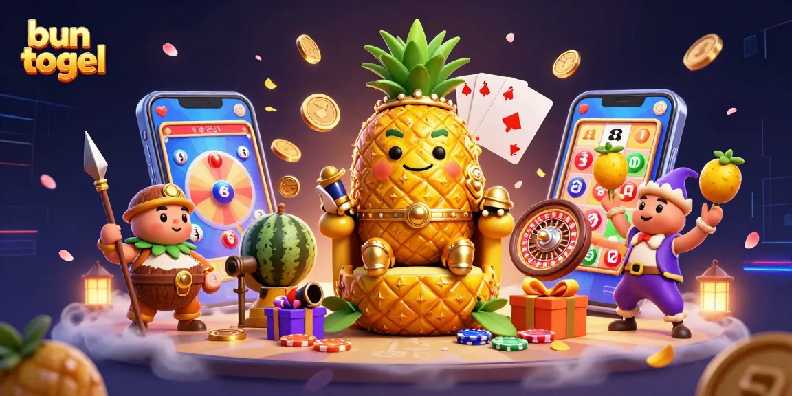 Enjoy the excitement of bun togel with vibrant illustrations of fortune and gameplay elements.