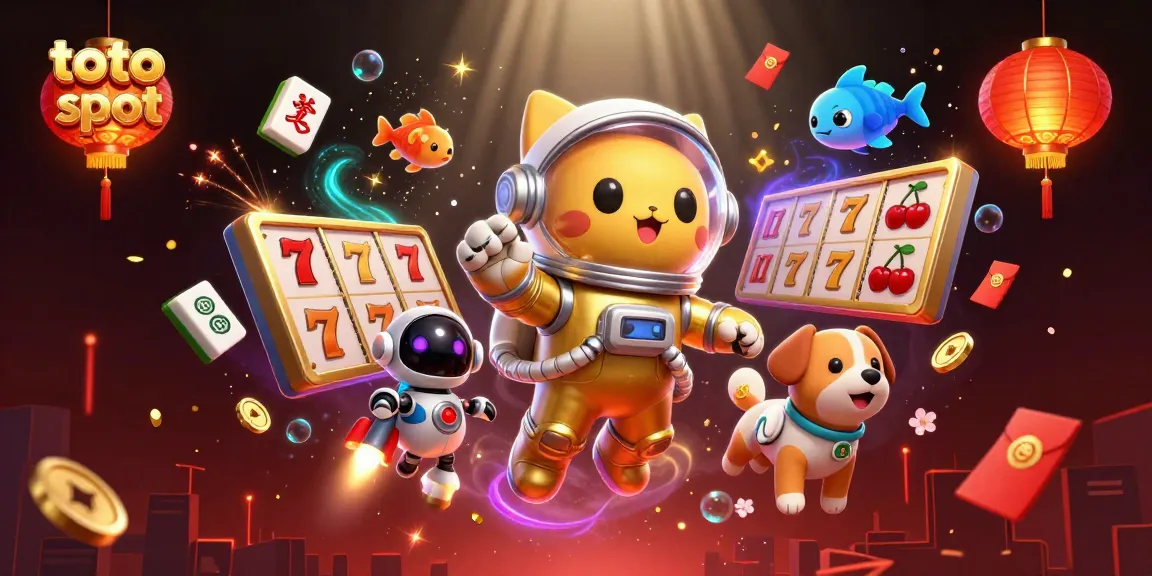 Menangkan jackpot di toto slot dengan simbol yang berkilau dan perayaan yang meriah.