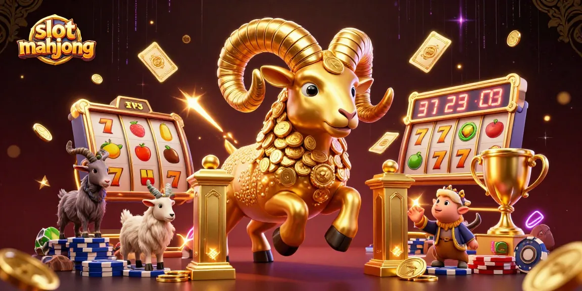 Experience thrilling gameplay with slot mahjong in a vibrant 3D casino scene filled with action.