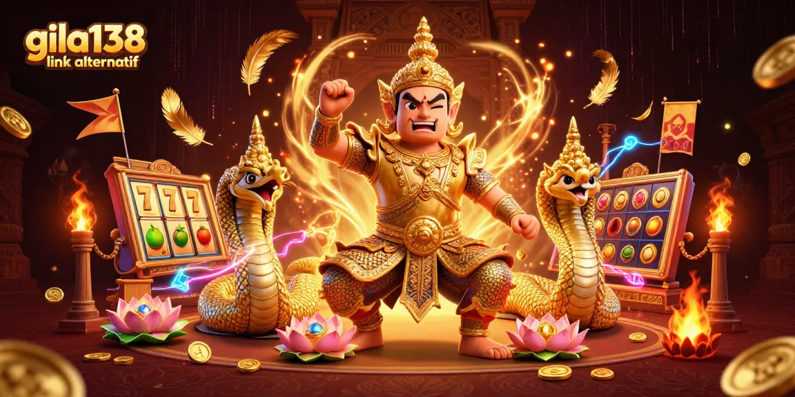 Mainkan gila138 link alternatif dalam suasana kasino dengan penjaga kuil dan gulungan slot yang menakjubkan.