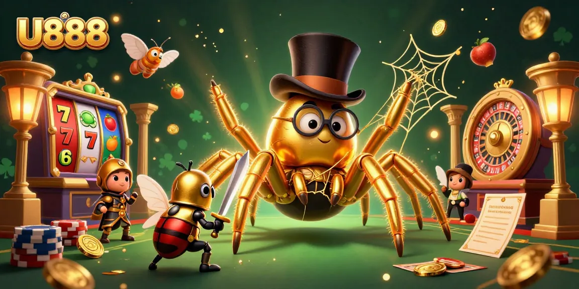 Experience thrilling adventures with U888 in this vibrant digital casino art, featuring powerful gaming elements.